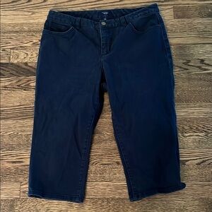 Chaps Navy 14P Cropped Jeans